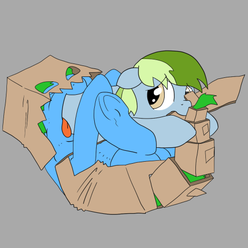 Size: 500x500 | Tagged: artist:dudey64, cardboard box, clothes, costume, derpibooru import, dragon, female, fetish, filly, oc, oc:box-filly, questionable, sword, unofficial characters only, vore, weapon