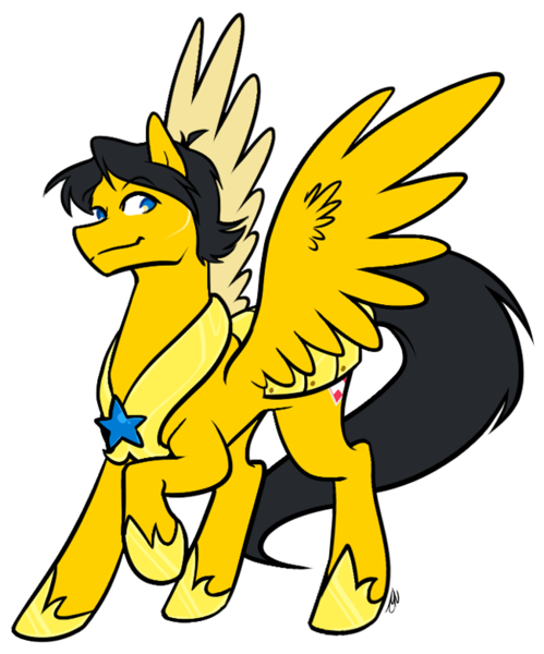 Size: 649x780 | Tagged: safe, artist:egophiliac, derpibooru import, oc, oc:steelshine, unofficial characters only, pegasus, pony, armor, royal guard, royal guard armor, scar, spread wings, wings