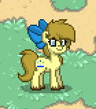 Size: 140x159 | Tagged: derpibooru import, hair bow, oc, oc:basil nut, pony town, safe, unofficial characters only