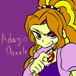 Size: 1000x1000 | Tagged: safe, artist:raika0306, derpibooru import, adagio dazzle, equestria girls, humanized, jewelry, pendant, solo