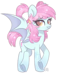 Size: 1962x2492 | Tagged: safe, artist:hawthornss, derpibooru import, oc, oc:sweet poison, unofficial characters only, bat pony, pony, cute, freckles, looking at you, simple background, smiling, solo, transparent background, underhoof