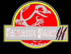 Size: 910x688 | Tagged: safe, derpibooru import, gryphon, jurassic park, jurassic park 3, logo parody