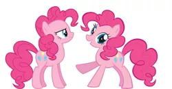 Size: 816x425 | Tagged: derpibooru import, duality, implied time travel, past self, pinkie pie, safe, self ponidox, stock vector