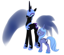 Size: 2507x2160 | Tagged: 3d, artist:lavik1988, derpibooru import, nightmare moon, princess luna, s1 luna, safe, self ponidox