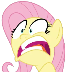 Size: 2953x3189 | Tagged: artist:gebos97531, buckball season, derpibooru import, faic, fluttershy, open mouth, safe, simple background, solo, .svg available, transparent background, uvula, vector, wide eyes