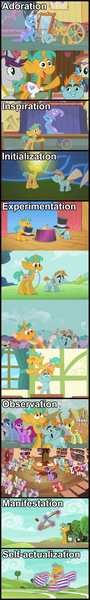 Size: 1980x13202 | Tagged: safe, derpibooru import, screencap, mare do well, snails, snips, trixie, pony, unicorn, boast busters, buckball season, magic duel, the cutie pox, the show stoppers, twilight time, colt, development, developmental stages, ion, male