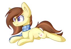 Size: 1024x712 | Tagged: safe, artist:despotshy, derpibooru import, oc, oc:coffee, unofficial characters only, earth pony, pony, clothes, scarf, simple background, solo, transparent background
