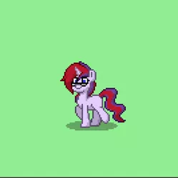 Size: 399x401 | Tagged: blank flank, derpibooru import, glasses, magical lesbian spawn, oc, oc:celestial velvet, offspring, parent:sci-twi, parents:scitwishimmer, parents:sunsetsparkle, parent:sunset shimmer, parent:twilight sparkle, pixel art, pony town, safe, solo, unofficial characters only