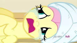 Size: 642x360 | Tagged: safe, derpibooru import, screencap, fluttershy, pegasus, pony, filli vanilli, crying, cute, female, mare, open mouth, sad, shyabetes