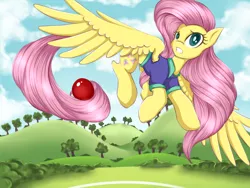 Size: 1200x900 | Tagged: artist:kairaanix, buckball season, derpibooru import, fluttershy, safe, solo