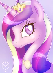 Size: 550x750 | Tagged: artist:rosaiine, bust, derpibooru import, portrait, princess cadance, safe, solo