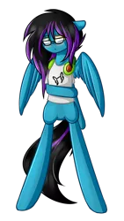 Size: 1024x1820 | Tagged: safe, artist:despotshy, derpibooru import, oc, oc:despy, unofficial characters only, pegasus, pony, bipedal, clothes, headphones, shirt, simple background, solo, transparent background