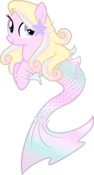 Size: 2291x4253 | Tagged: artist:vanillachama, bracelet, derpibooru import, female, jewelry, mare, mermaid, merpony, oc, pearl, safe, sea pony, simple background, smiling, transparent background, unofficial characters only