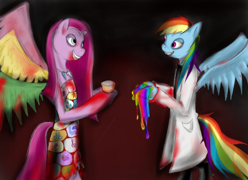 pinkamena diane pie cupcakes rainbow dash