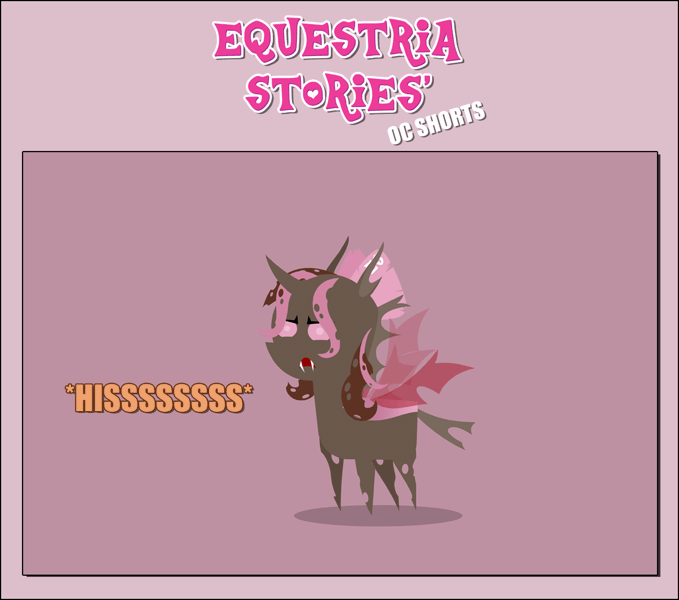 Size: 1205x1065 | Tagged: safe, artist:estories, derpibooru import, oc, oc:think pinkie, unofficial characters only, changeling, animated, changelingified, gif, pink changeling, rule 63, solo, species swap