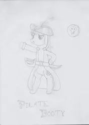 Size: 1653x2338 | Tagged: safe, artist:aoboshi-chan, derpibooru import, oc, oc:pirate booty, unofficial characters only, coin, cutie mark, hat, pirate, pirate hat