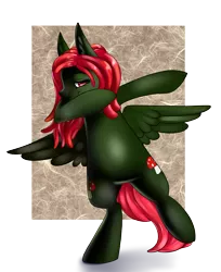 Size: 2971x3649 | Tagged: safe, artist:theneithervoid, derpibooru import, oc, oc:maya heartstrings, unofficial characters only, pegasus, pony, commission, cutie mark, dab, dancing, dreadlocks, high res, smiling, solo, wings, ych result