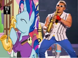 Size: 800x600 | Tagged: safe, derpibooru import, blue note, the fault in our cutie marks, epic sax guy, epic sax pony, meme