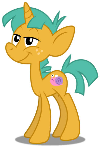 Size: 3395x5000 | Tagged: safe, artist:dashiesparkle, derpibooru import, snails, pony, unicorn, .ai available, colt, cutie mark, foal, lidded eyes, male, simple background, solo, transparent background, vector