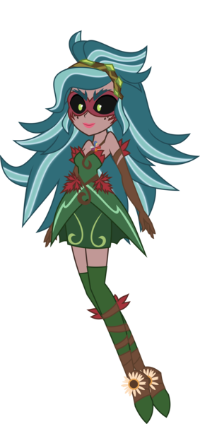 Size: 3466x7356 | Tagged: safe, artist:orin331, derpibooru import, gaea everfree, gloriosa daisy, equestria girls, legend of everfree, absurd resolution, black sclera, clothes, dress, freckles, geode of empathy, geode of fauna, geode of shielding, geode of sugar bombs, geode of super speed, geode of super strength, geode of telekinesis, green eyes, magical geodes, simple background, sleeveless, solo, strapless, transparent background, vector
