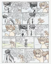 Size: 5044x6416 | Tagged: absurd resolution, artist:flicker-show, comic, comic:dark stranger, derpibooru import, letter, oc, oc:flicker show, oc:jitter bug, saddle bag, safe, sunglasses, unofficial characters only