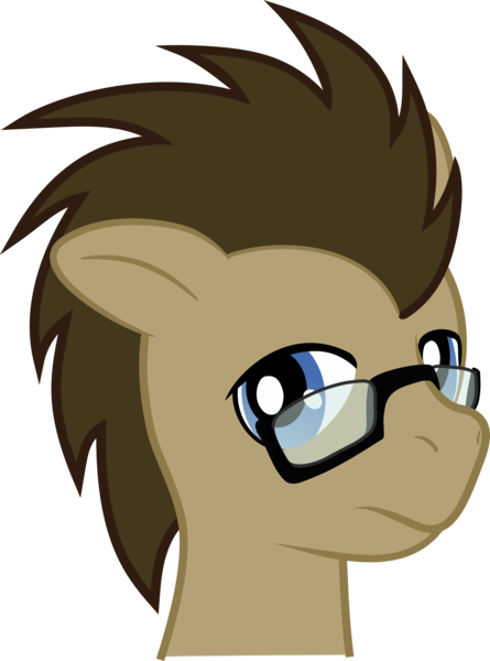 Size: 2221x2996 | Tagged: safe, artist:thejbw, derpibooru import, doctor whooves, time turner, earth pony, pony, glasses, looking at you, simple background, solo, transparent background