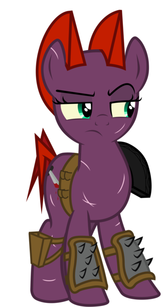 Size: 3241x6001 | Tagged: safe, artist:cezaryy, artist:marioaddict, derpibooru import, edit, vector edit, oc, oc:temper, unofficial characters only, earth pony, pony, fallout equestria, fallout equestria: spectrum, raider, simple background, solo, transparent background, vector