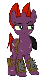 Size: 3241x6001 | Tagged: safe, artist:cezaryy, artist:marioaddict, derpibooru import, edit, vector edit, oc, oc:temper, unofficial characters only, earth pony, pony, fallout equestria, fallout equestria: spectrum, raider, simple background, solo, transparent background, vector