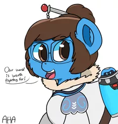 Size: 2000x2100 | Tagged: artist:an-honest-appul, crossover, derpibooru import, mei, overwatch, ponified, safe, solo