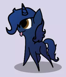 Size: 265x310 | Tagged: safe, artist:dookin, derpibooru import, oc, oc:starlight blossom, unofficial characters only, fanart, pointy ponies, solo, tongue out