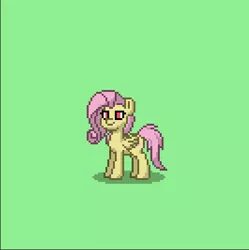 Size: 399x400 | Tagged: safe, derpibooru import, fluttershy, bat pony, pony, pony town, flutterbat, pixel art, race swap, solo