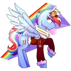 Size: 3200x3200 | Tagged: artist:peppertomb, derpibooru import, goggles, rainbow dash, safe, solo