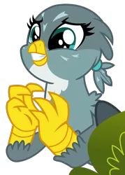 Size: 1500x2094 | Tagged: safe, artist:sketchmcreations, derpibooru import, gabby, gryphon, the fault in our cutie marks, bush, cute, gabbybetes, pleading, simple background, transparent background, vector