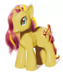 Size: 645x732 | Tagged: safe, artist:trixsun, derpibooru import, sunset shimmer, pony, brushable, toy