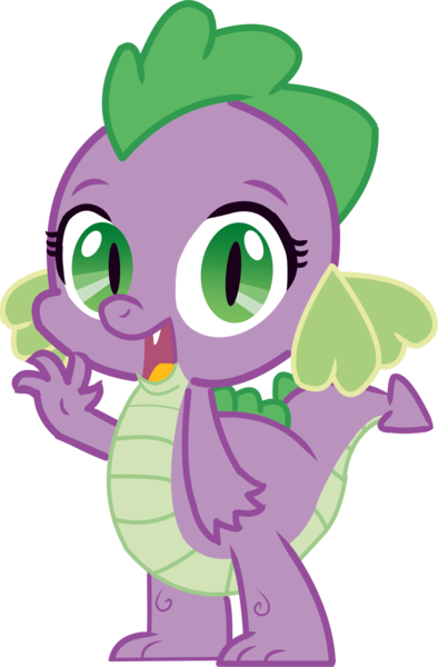 Size: 3866x5886 | Tagged: artist:chiptunebrony, barb, barbabetes, cute, derpibooru import, dialogue, edit, greeting, happy, hello, introduction, rule 63, rule63betes, safe, simple background, smiling, solo, spike, story, transparent background, vector, vector edit, waving