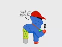 Size: 640x480 | Tagged: safe, artist:derek the metagamer, derpibooru import, ponified, pony, art academy, detective, digital art, super solver, super solvers, video game