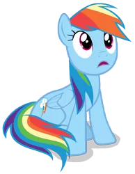 Size: 7000x9000 | Tagged: absurd resolution, artist:tardifice, derpibooru import, looking up, open mouth, party pooped, photoshop, rainbow dash, safe, simple background, sitting, solo, transparent background, vector