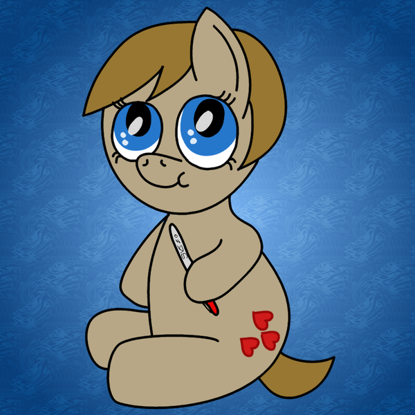 Size: 800x800 | Tagged: safe, artist:vitalspark, derpibooru import, oc, oc:vital sparkle, unofficial characters only, pony, baby, baby pony, bipedal, sharpie, sitting, solo