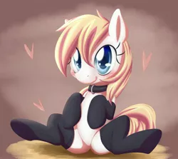 Size: 3840x3425 | Tagged: safe, artist:an-m, artist:aryanne, artist:randy, derpibooru import, oc, oc:aryanne, unofficial characters only, earth pony, pony, aryan, aryan pony, aryanbetes, blushing, clothes, collar, colored pupils, cute, female, happy, heart, looking at you, looking up, mare, nazipone, pet play, sitting, socks, solo, starry eyes, tongue out, wingding eyes