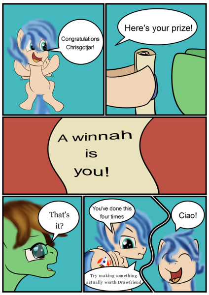 Size: 2894x4093 | Tagged: artist:chrisgotjar, comic, derpibooru import, equestria daily mascots, oc, oc:chrisgotjar, oc:rocket tier, oh snap, safe, text, unofficial characters only