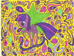 Size: 3324x2528 | Tagged: safe, artist:believebeluga, derpibooru import, twilight sparkle, trippy