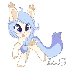 Size: 500x527 | Tagged: artist:indiefoxtail, derpibooru import, oc, oc:feather fluff, safe, solo, unofficial characters only