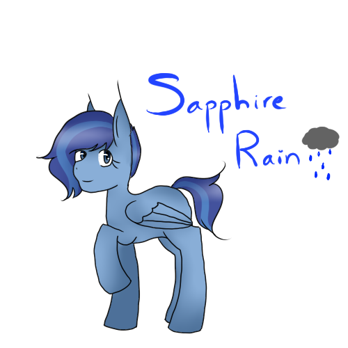 Size: 500x500 | Tagged: artist:cottoncandycat12, derpibooru import, newbie artist training grounds, oc, oc:sapphire rain, older, safe, unofficial characters only