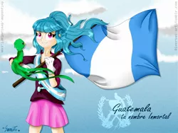 Size: 2000x1500 | Tagged: safe, artist:dotaandme, derpibooru import, sonata dusk, equestria girls, flag, guatemala