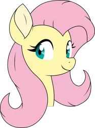 Size: 1908x2550 | Tagged: safe, artist:hidden-cat, artist:xaxu-slyph, derpibooru import, fluttershy, pony, colored, female, looking at you, mare, pink mane, simple background, solo, transparent background, vector