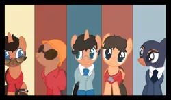 Size: 1024x600 | Tagged: blue, derpibooru import, engineer, medic, ponified, red, safe, scout, sniper, spy, team fortress 2