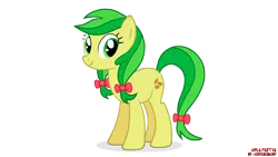 Size: 1920x1080 | Tagged: apple family member, apple fritter, artist:eugenebrony, derpibooru import, safe, solo, text, watermark