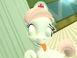 Size: 1400x1050 | Tagged: safe, artist:soad24k, derpibooru import, nurse redheart, pony, 3d, derp, gmod, goofy, silly, silly face, silly pony, tongue out