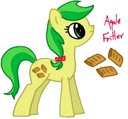 Size: 1600x1496 | Tagged: apple family member, apple fritter, artist:slideswitched, cutie mark background, derpibooru import, safe, simple background, solo, text, transparent background