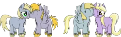 Size: 1280x398 | Tagged: artist:dinkyuniverse, brother and sister, brothers, chirpy hooves, crackle pop, cute, derpibooru import, dinky hooves, dipsy hooves, safe, sibling bonding, sisters
